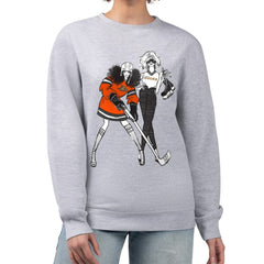 Anaheim Ducks G-III 4Her by Carl Banks Women's Hockey Girls Team Graphic Fleece Pullover Sweatshirt Outlet