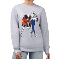 New York Islanders G-III 4Her by Carl Banks Women's Hockey Girls Team Graphic Fleece Pullover Sweatshirt For Sale