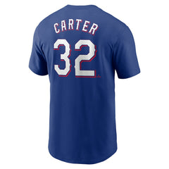 Evan Carter Texas Rangers Nike Fuse Name & Number T-Shirt | MLB Shop