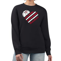 Houston Rockets G-III 4Her by Carl Banks Women's Heart Graphic Fleece Pullover Sweatshirt sale Discount