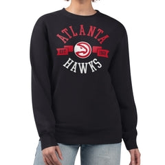 Atlanta Hawks G-III 4Her by Carl Banks Women's Large Team Logo Graphic Fleece Pullover Sweatshirt On Sale