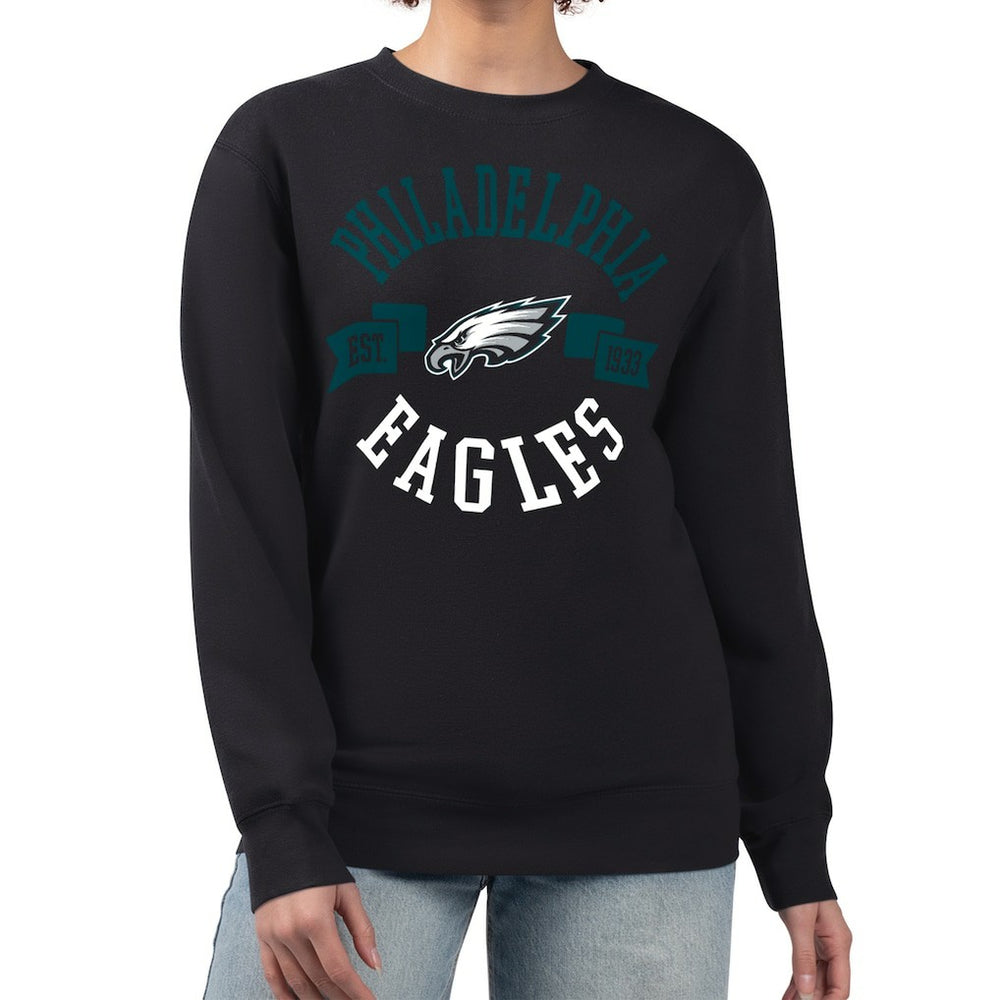 Philadelphia Eagles G-III 4Her by Carl Banks Women's Large Team Graphic Fleece Pullover Sweatshirt