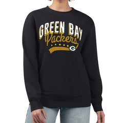 Green Bay Packers G-III 4Her by Carl Banks Women's Filigree Logo Graphic Fleece Pullover Sweatshirt