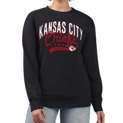 Kansas City Chiefs G-III 4Her by Carl Banks Women's Filigree Logo Graphic Fleece Pullover Sweatshirt