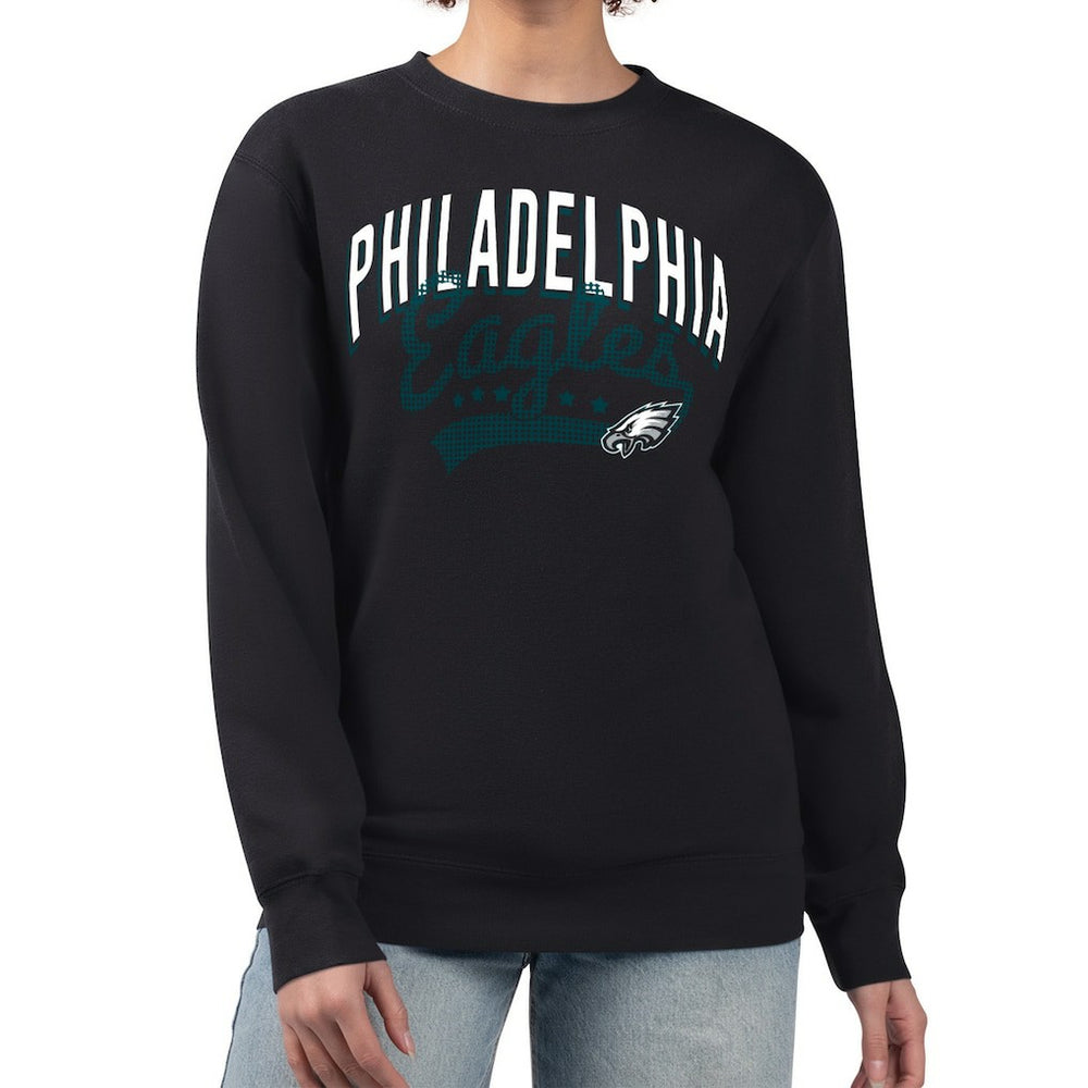 Philadelphia Eagles G-III 4Her by Carl Banks Women's Filigree Logo Graphic Fleece Pullover Sweatshirt