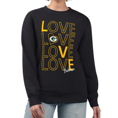 Green Bay Packers G-III 4Her by Carl Banks Women's Lots of Love Graphic Fleece Pullover Sweatshirt