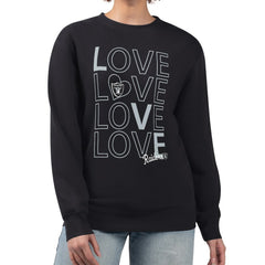 Las Vegas Raiders G-III 4Her by Carl Banks Women's Lots of Love Graphic Fleece Pullover Sweatshirt