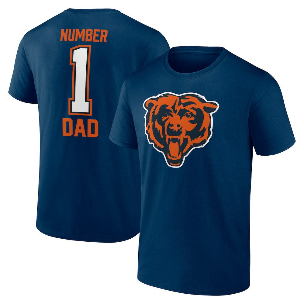 Chicago Bears Father's Day #1 Dad T-Shirt