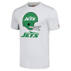 New York Jets Homage Unisex Big Helmet Tri-Blend T-Shirt