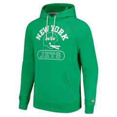 New York Jets Homage Unisex Helmet Tri-Blend Pullover Hoodie