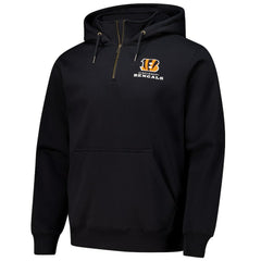 Cincinnati Bengals Dunbrooke Unisex Defender Quarter-Zip Hoodie