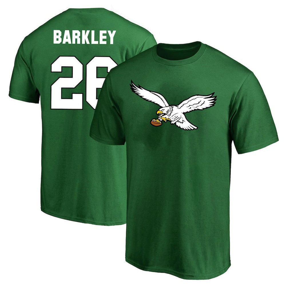 Philadelphia Eagles Fanatics Saquon Barkley Big & Tall Player Name & Number T-Shirt