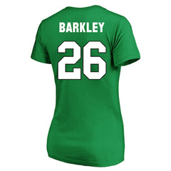 Philadelphia Eagles Saquon Barkley Women's Plus Size Fair Catch Name & Number Scoop Neck T-Shirt
