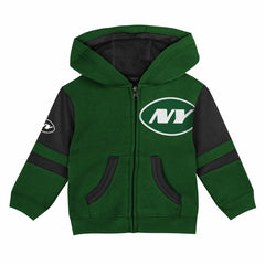 New York Jets Preschool Stadium Color Block Full-Zip Hoodie
