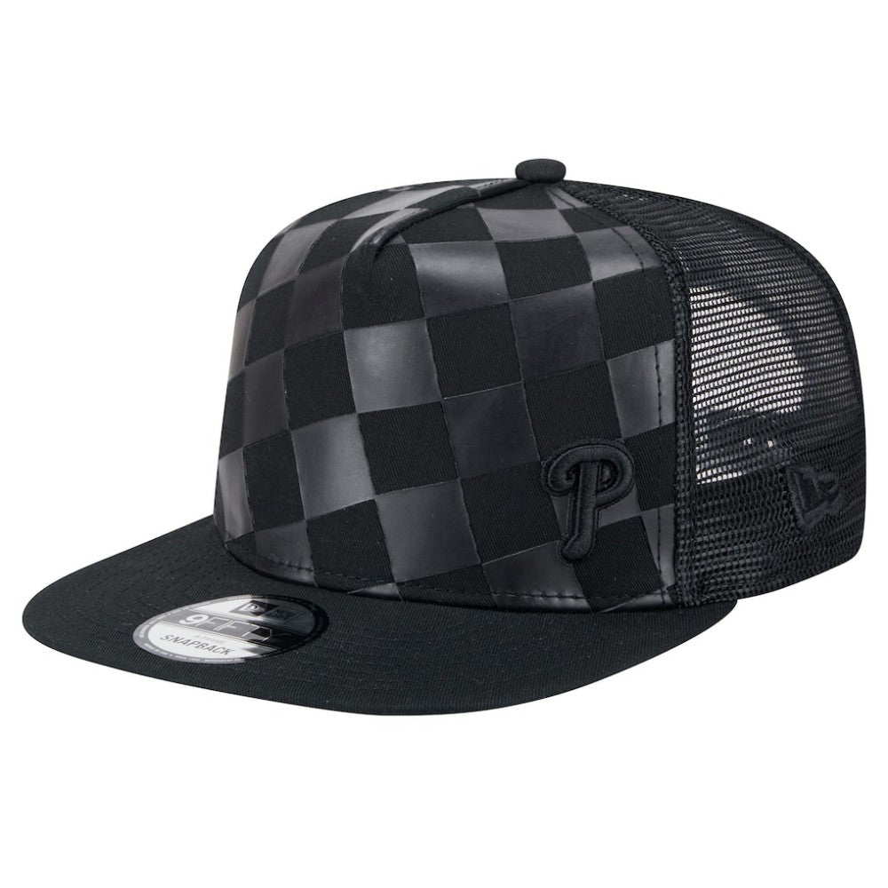 Philadelphia Phillies New Era Score Check 9FIFTY A-Frame Trucker Snapback Hat | MLB On Sale