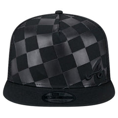 Atlanta Braves New Era Score Check A-Frame Trucker 9FIFTY Snapback Hat | MLB For sale