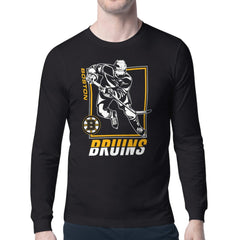 Boston Bruins Starter Player Grid Long Sleeve T-Shirt For Sale