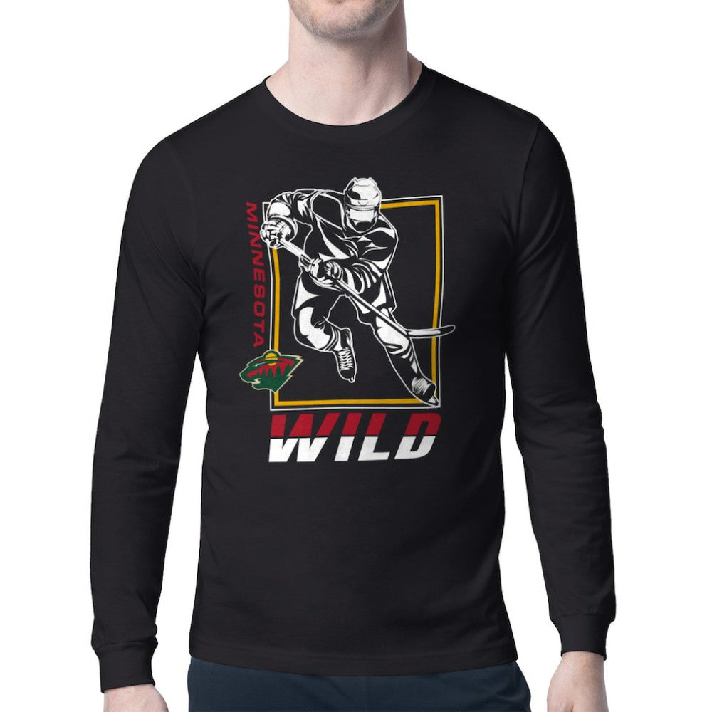 Minnesota Wild Starter Player Grid Long Sleeve T-Shirt On Sale