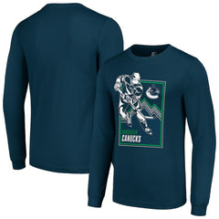 Vancouver Canucks Starter Player Grid Long Sleeve T-Shirt Sale