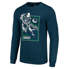 Vancouver Canucks Starter Player Grid Long Sleeve T-Shirt Sale