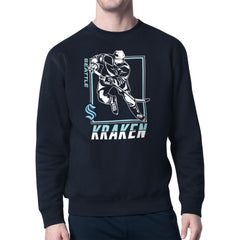 Seattle Kraken Starter Player Grid Fleece Pullover Sweatshirt Outlet