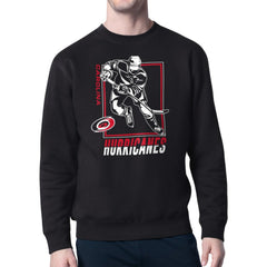 Carolina Hurricanes Starter Player Grid Fleece Pullover Sweatshirt For Sale
