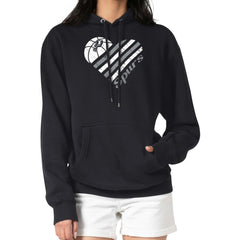 San Antonio Spurs G-III 4Her by Carl Banks Women's Heart Pullover Hoodie - Black shop Outlet