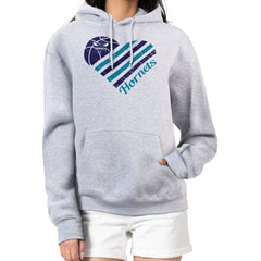 Charlotte Hornets G-III 4Her by Carl Banks Women's Heart Pullover Hoodie - Heather Gray online Online