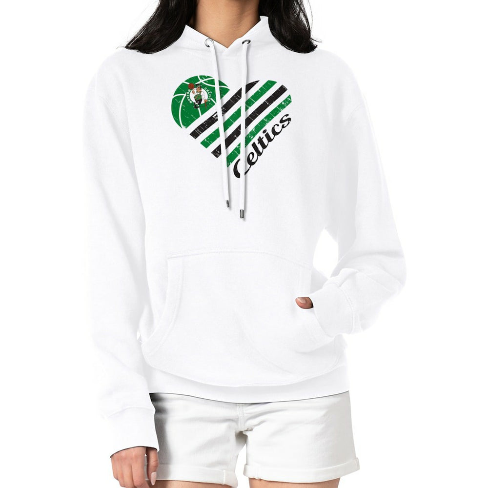 Boston Celtics G-III 4Her by Carl Banks Women's Heart Pullover Hoodie - White sale Online