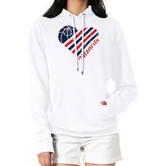 Washington Wizards G-III 4Her by Carl Banks Women's Heart Pullover Hoodie - White online Outlet