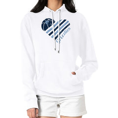 Memphis Grizzlies G-III 4Her by Carl Banks Women's Heart Pullover Hoodie - White outlet Outlet