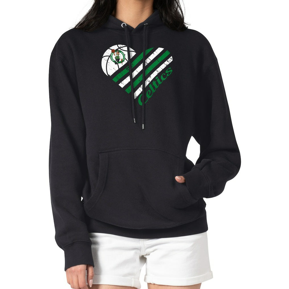 Boston Celtics G-III 4Her by Carl Banks Women's Heart Pullover Hoodie - Black cheap For Sale