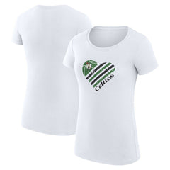 Boston Celtics G-III 4Her by Carl Banks Women's Super-Slim Fit Lightweight Heart T-Shirt Online