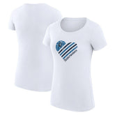 Minnesota Timberwolves G-III 4Her by Carl Banks Women's Super-Slim Fit Lightweight Heart T-Shirt Outlet