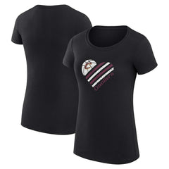 Cleveland Cavaliers G-III 4Her by Carl Banks Women's Super-Slim Fit Lightweight Heart T-Shirt sale Discount