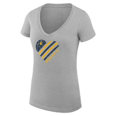 Indiana Pacers G-III 4Her by Carl Banks Women's Super-Slim Fit Lightweight Heart V-Neck T-Shirt Online