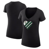 Boston Celtics G-III 4Her by Carl Banks Women's Super-Slim Fit Lightweight Heart V-Neck T-Shirt On Sale