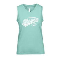 Carolina Hurricanes Levelwear Women's Paisley Sweep V-Neck Tank Top Outlet