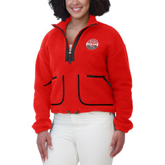 Chicago Blackhawks WEAR by Erin Andrews Women's Polar Fleece Half-Zip Jacket Sale