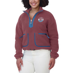 Colorado Avalanche WEAR by Erin Andrews Women's Polar Fleece Half-Zip Jacket For Sale