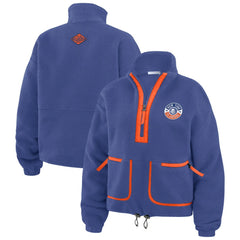New York Islanders WEAR by Erin Andrews Women's Polar Fleece Half-Zip Jacket Discount