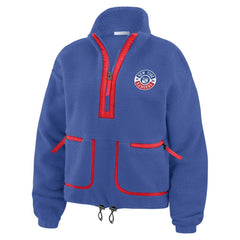 New York Rangers WEAR by Erin Andrews Women's Polar Fleece Half-Zip Jacket Discount