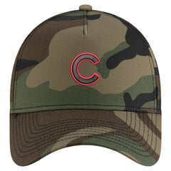 Chicago Cubs New Era Woodland Team Pop 9FORTY A-Frame Adjustable Hat | MLB Shop