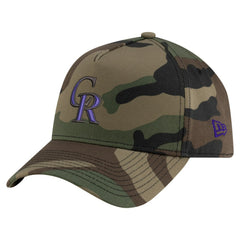 Colorado Rockies New Era Woodland Team Pop 9FORTY A-Frame Adjustable Hat | MLB Discount