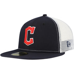 Cleveland Guardians New Era Team Color 59FIFTY Trucker Fitted Hat | MLB On Sale