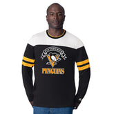 Pittsburgh Penguins Starter Blitz Durene Long Sleeve T-Shirt On Sale