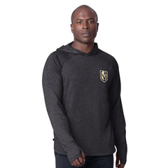Vegas Golden Knights MSX by Michael Strahan Fast Track Raglan Long Sleeve Hoodie T-Shirt Outlet