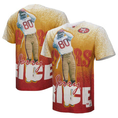 San Francisco 49ers Mitchell & Ness Jerry Rice Burst Retired Player T-Shirt