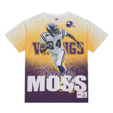 Minnesota Vikings Mitchell & Ness Randy Moss Burst Retired Player T-Shirt