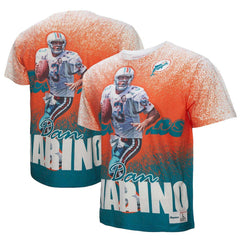 Miami Dolphins Mitchell & Ness Dan Marino Burst Retired Player T-Shirt
